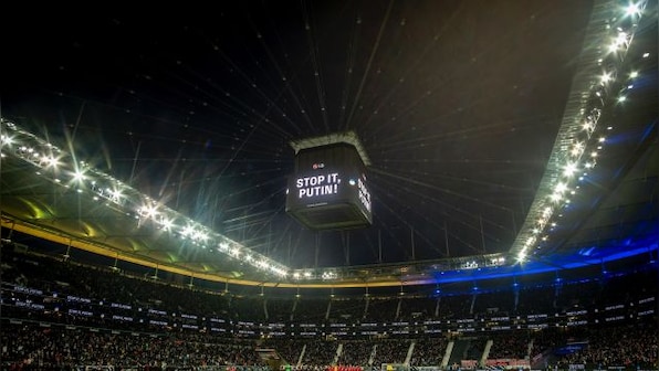 'Stop it, Putin', 'No war please': How sport is reacting to Russian invasion of Ukraine