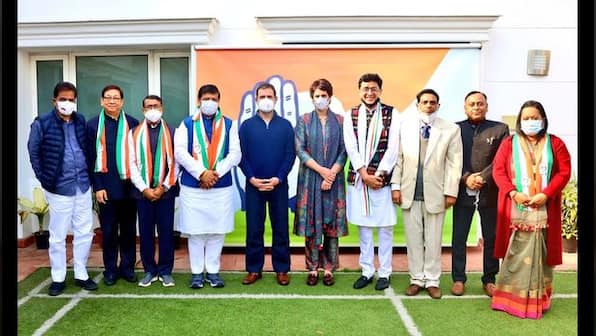 Tripura: BJP MLAs Sudip Roy Barman and Ashish Kumar Saha join Congress after meeting Rahul Gandhi in Delhi