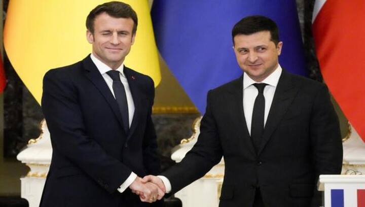 Vladimir Putin said Moscow would not further escalate Ukraine crisis, claims Emmanuel Macron