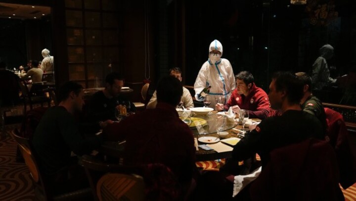 Beijing Winter Olympics 2022: At the Olympic hotel, food and drinks come in hazmat suits