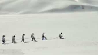 Watch: ITBP himveers walk through knee-deep snow at 15,000 feet in Uttarakhand