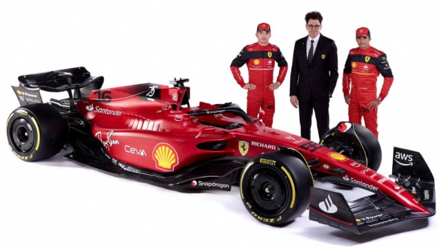Ferrari F1 2022 car poster F1-75 | Charles Leclerc Carlos Sainz