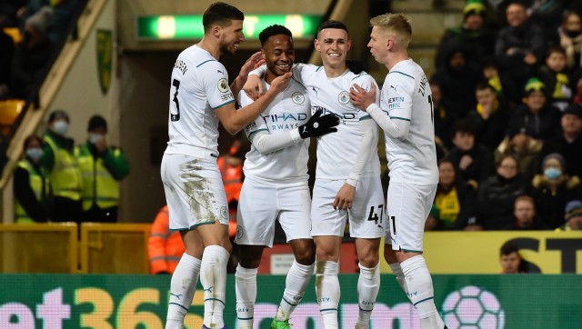 Premier League: Sterling hat-trick extends Manchester City lead, toothless Manchester United held Premier League: Sterling hat-trick extends Manchester City lead, toothless Manchester United held