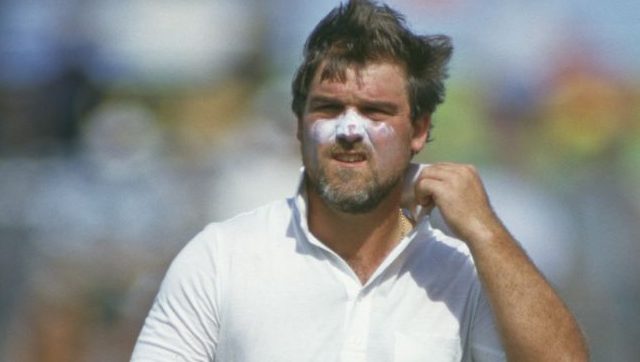On this day in 1986: Mike Gatting had his nose broken by a Malcolm Marshall bouncer On this day in 1986: Mike Gatting had his nose broken by a Malcolm Marshall bouncer