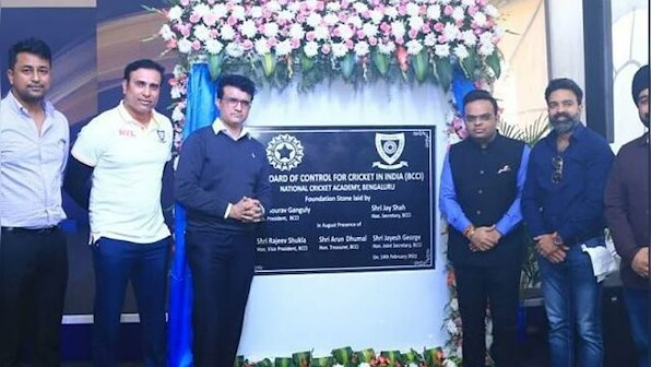BCCI brass lay foundation stone for new National Cricket Academy in Bengaluru
