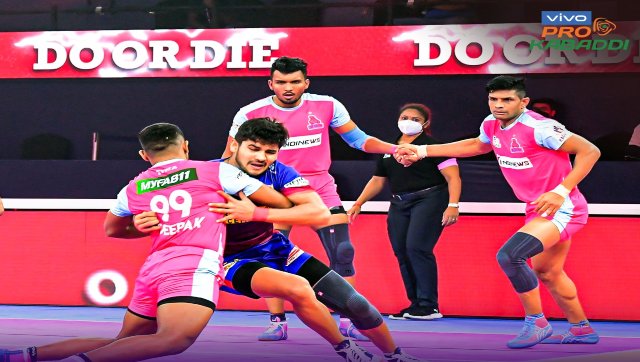 Pro Kabaddi League 2021-22: Jaipur Pink Panthers outclass Dabang Delhi Pro Kabaddi League 2021-22: Jaipur Pink Panthers outclass Dabang Delhi