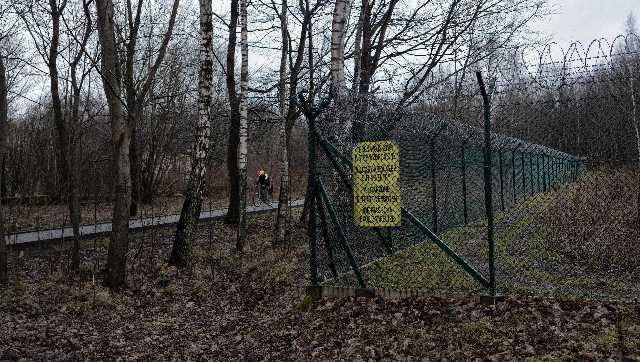 The perimeter fence at the US base in Redzikowo, Poland. The facility is expected to be operational this year. Maciek Nabrdalik/The New York Times