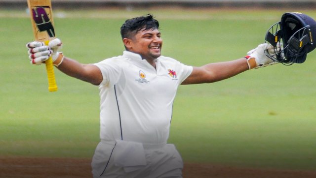 Sarfaraz, who continued from his overnight score on 121, took the Saurashtra attack to cleaners and hammered 30 boundaries and seven maximum in his 401-ball innings. Image Courtesy: @Cricketracker 