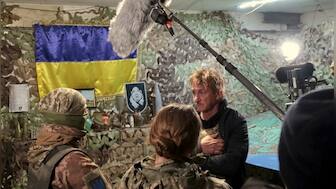 Sean Penn in Ukraine to film documentary on Russian invasion; meets President Volodymyr Zelenskyy