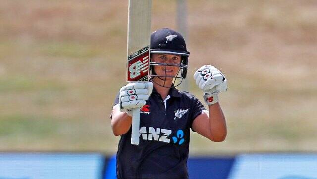 Suzie Bates was the Player of the Match for making 106 off 111 balls. Image: Twitter/@ICC