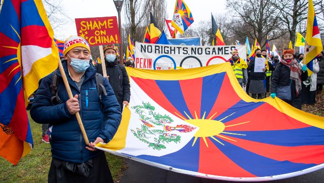 Beijing Winter Olympics 2022: Tibetan activists protest against 'Games of shame' at IOC headquarters Beijing Winter Olympics 2022: Tibetan activists protest against 'Games of shame' at IOC headquarters