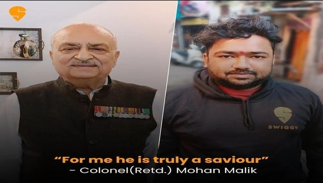 'Unsung delivery heroes': Retired Colonel recalls how Swiggy delivery partner saved his life 'Unsung delivery heroes': Retired Colonel recalls how Swiggy delivery partner saved his life