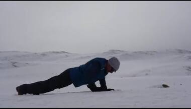 Watch: ITBP Commandant completes 65 push-ups at 17,500 feet at -30 degree Celsius in Ladakh
