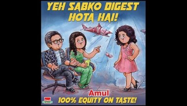 Amul topical features Shark Tank India judge Ashneer Grover and rejected pitcher Niti Singhal