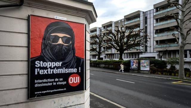 File image of an electoral poster in favor of a 