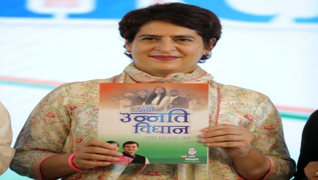UP polls: Congress releases 'Unnati Vidhan' manifesto, vows to waive farmers' debt, 20 lakh govt jobs UP polls: Congress releases 'Unnati Vidhan' manifesto, vows to waive farmers' debt, 20 lakh govt jobs