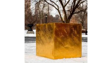 Gold cube worth $11.7 million appeared in New York's Central Park; here's what happened