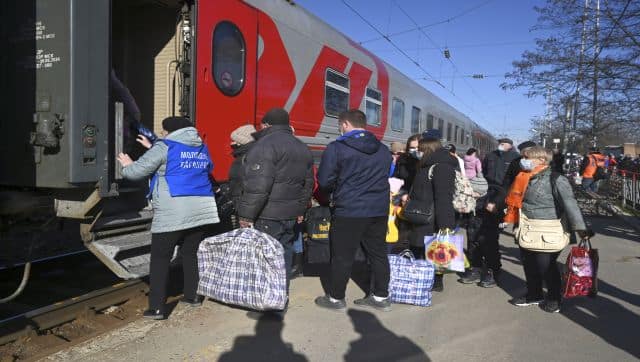 In Donetsk People's Republic, women, children and the elderly have been prioritised for evacuations. According to reports, each evacuee will receive a one-off payment of 10,000 rubles as per the instructions of Russian president Vladimir Putin. AP