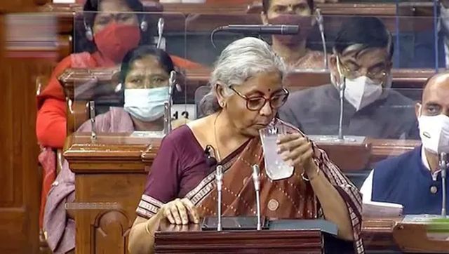 Union Budget 2022: Nirmala Sitharaman presents Budget amid Opposition taunts and applause from treasury benches Union Budget 2022: Nirmala Sitharaman presents Budget amid Opposition taunts and applause from treasury benches