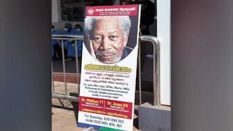 Why a Kerala hospital had to apologise for using a photo of Morgan Freeman in an advertisement