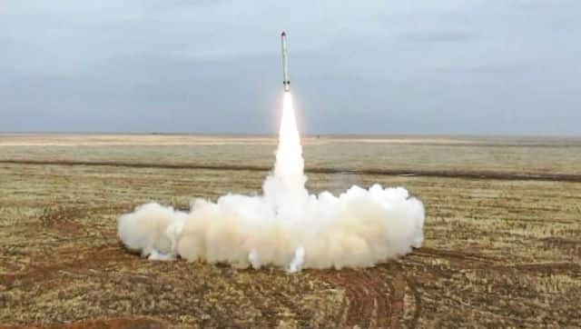 File image of Russian Iskander-K missile launching during a training launch as part of the Grom-2022 Strategic Deterrence Force exercise. AFP