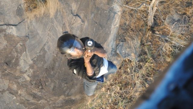 Watch: 19-year-old student trapped in Karnataka's Nandi Hills gets rescued by Indian Air Force Watch: 19-year-old student trapped in Karnataka's Nandi Hills gets rescued by Indian Air Force