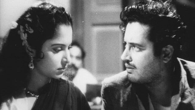 Waheeda Rahman and Guru Dutt in Pyaasa