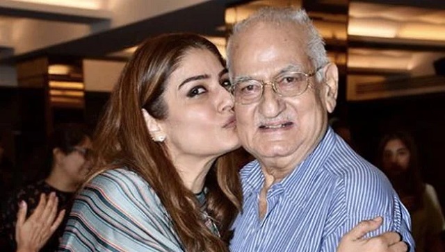 Raveena Tandon's father, film director Ravi Tandon passes away aged 87 Raveena Tandon's father, film director Ravi Tandon passes away aged 87