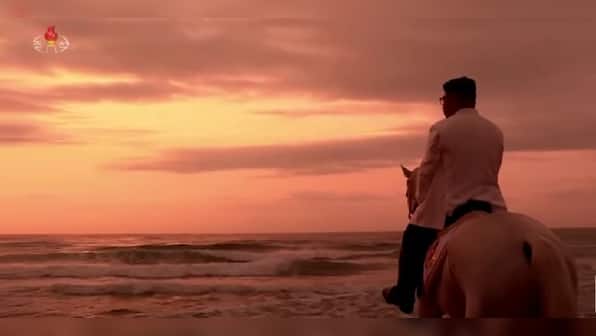 North Korean leader Kim Jong Un rides white horse in latest propaganda video