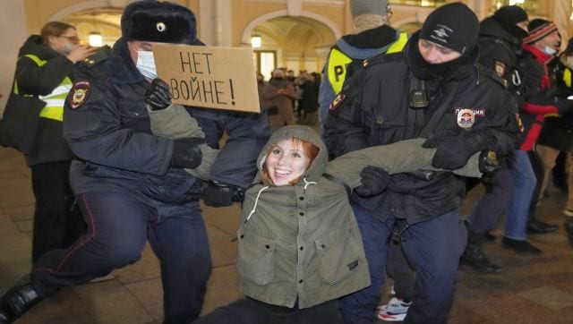 'No To War': Thousands Of Russians Arrested For Protests Against ...