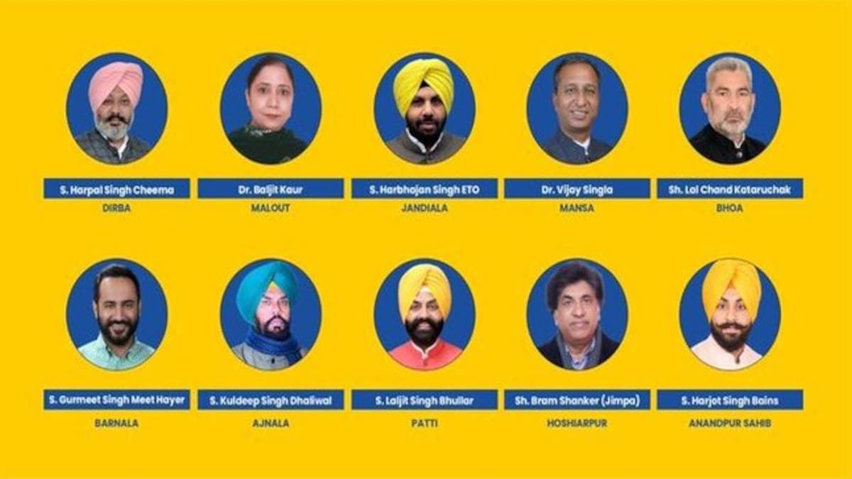 Punjab: Bhagwant Mann announces names of 10 cabinet ministers to be sworn in today