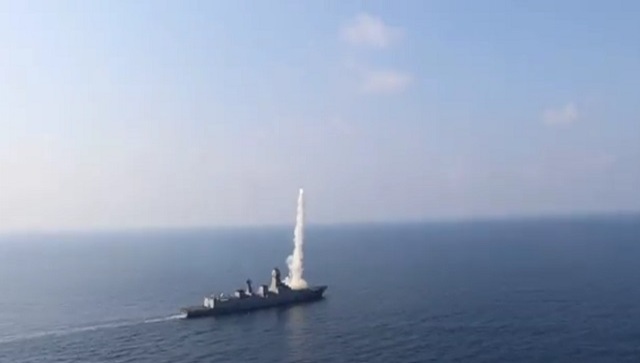 Indian Navy successfully test-fires BrahMos cruise missile from INS Chennai Indian Navy successfully test-fires BrahMos cruise missile from INS Chennai