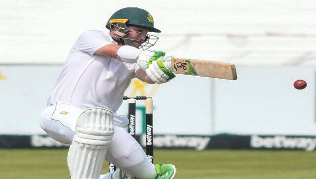 South African captain Elgar made 67. Image Courtesy: @OfficialCSA
