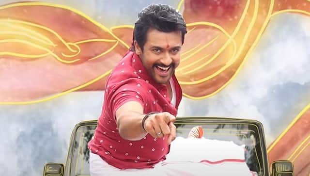 Suriya in a still from Etharkkum Thunindhavan&rsquo;s song Vaada Thambi