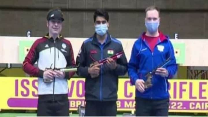ISSF World Cup: Saurabh Chaudhary claims gold in men's 10m air pistol event; Esha Singh bags silver