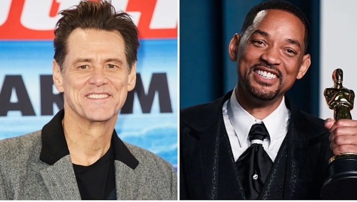 'Hollywood is just spineless': Jim Carrey condemns Oscar audience for giving Will Smith standing ovation