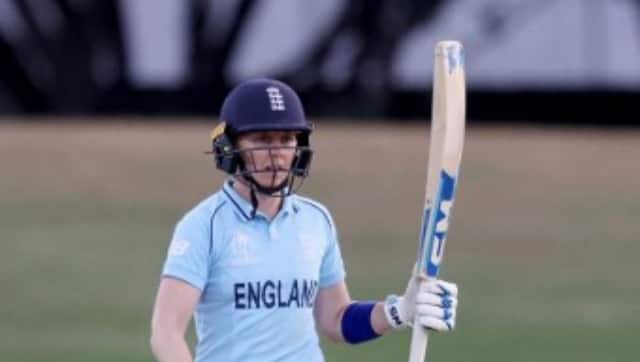 Heather Knight played a captain’s knock, scoring 53 off 72 balls. AFP 