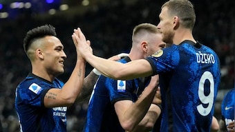 Serie A: Lautaro Martinez hat-trick fires Inter Milan top in Italy as Liverpool date looms