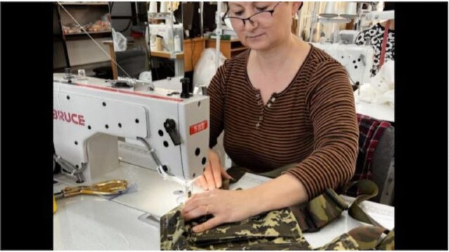 From wedding gowns to army assault vests, Ukraine’s top bridal fashion brand does it all