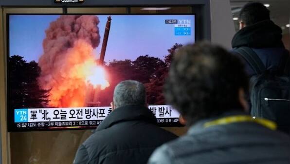 North Korea fires four suspected shots from 'multiple rocket launchers', says South Korea