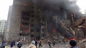 Europe's largest nuclear power plant in Ukraine's Enerhodar on fire after Russian shelling