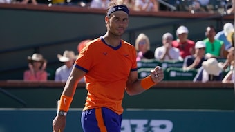 Rafael Nadal back in training after four-week rib injury layoff