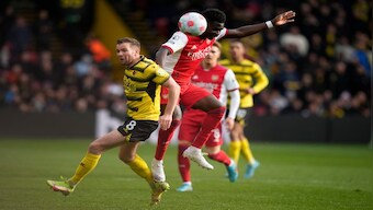 Premier League: Arsenal beat Watford 3-2 to climb into top four