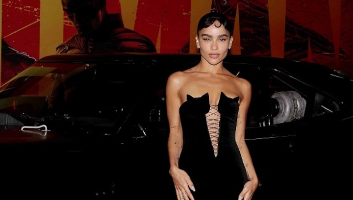 Zoë Kravitz gives a fashion nod to Catwoman at The Batman premiere in New York; Robert Pattinson, Andy Serkis attend