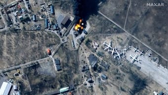 Russian warplanes, artillery widen assault on Ukraine, hit major industrial hub and airfields