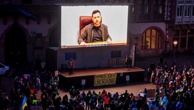 Ukraine's Volodymyr Zelenskyy praised as war communicator; labelled 'modern Winston Churchill' Ukraine's Volodymyr Zelenskyy praised as war communicator; labelled 'modern Winston Churchill'