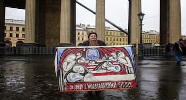 Meet the 76-year-old Russian anti-war protester who’s not backing down