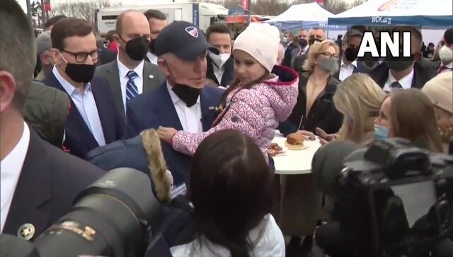 Vladimir Putin is a butcher, says US president after meeting Ukrainian refugees in Poland