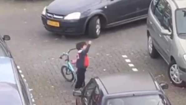 Watch: Kid's hilarious parking video goes viral, social media users impressed by his swag