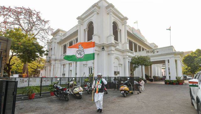 A deserted UP Congress office in Lucknow. PTI